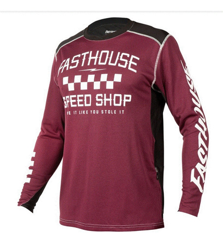 Jersey Ciclismo Motocross Fasthouse Alloy Roam Ls Maroon