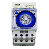 Reloj Timer Programador Horario Sica Para Riel Din 10 Amp   