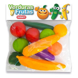 Set Educativo De Frutas Y Verduras En Bolsa Duravit Art 507: Juguete De Plástico Durable Y No Tóxico Para Niños +2 Años - Estimula Habilidades Y Juego Seguro