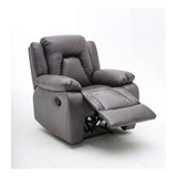 Berger Sillon Reclinable Tela Efecto Envejecido Gris