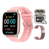 Reloj Inteligente Para Mujer Con Auriculares Android Ios +