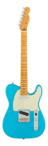 Guitarra Eléctrica Fender American Professional Ii Telecaster De Aliso Miami Blue Brillante Con Diapasón De Arce