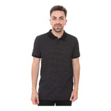 Polo Calvin Klein Masculina Slim Fit Striped Preta