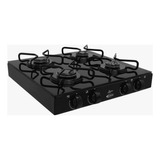 Cooktop Sobrepor Mesa De Vidro 4 Bocas Clarice Preto