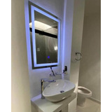 Espejo P/baño Con Luz Led Sistema Encendido Táctil 50x70cm