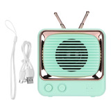 Mini Altavoz Bt De Radio Retro Con Forma De Televisor Inalám