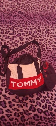 Bolso Tommy Hf Poco Uso, Colores Impecables!
