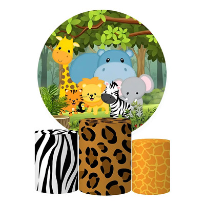 Trio Capa Cilindro + Painel Tema Safari Veste Fácil Safari