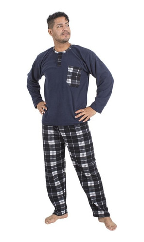 Pijamas Suave Y Cálida Para Hombres Diseño Casual Y Ligero 