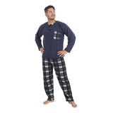 Pijamas Suave Y Cálida Para Hombres Diseño Casual Y Ligero 