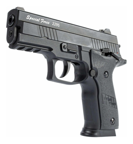 Pistola Pressão Airgun P226 X-5 Metal Co2 Gbb 4.5mm + Kit