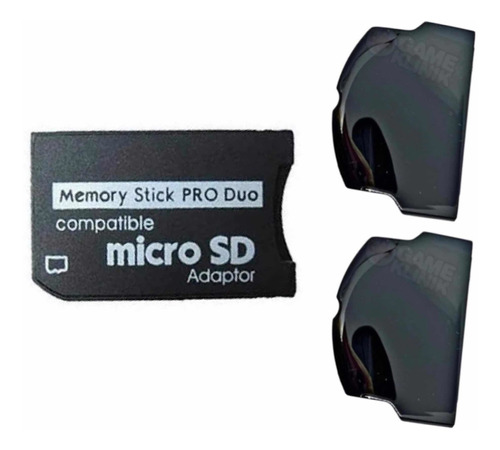 Adaptador Micro Sd A Pro Duo Psp Sony + 2 Tapas Psp Slim 