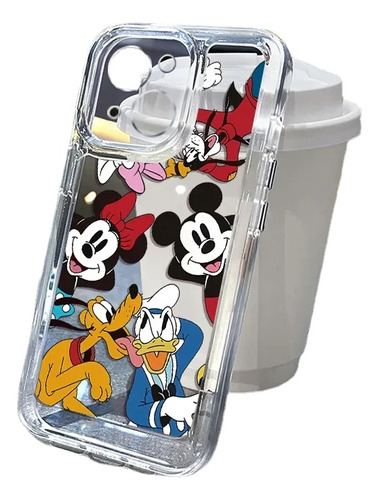 Funda De Teléfono Mickey Minnie Mouse Para iPhone 15 14 12 1