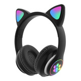 Audífonos Diadema Bluetooth Gato