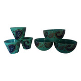 Set Bulgaro De Bowls - Ceramica - 6 Piezas