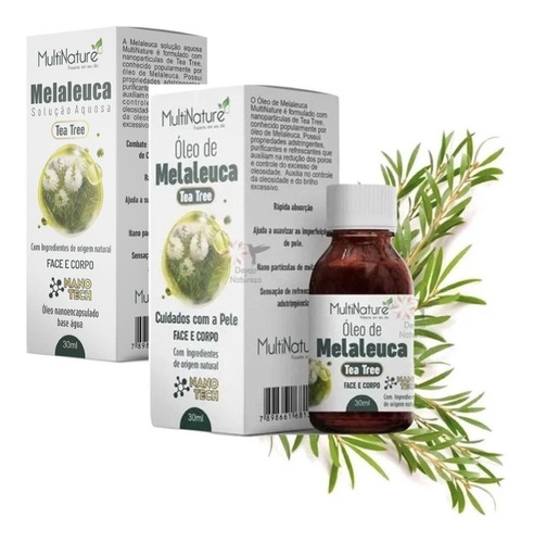 Kit 2 Óleo De Melaleuca 30ml Tea Tree Multinature 