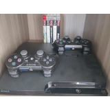 Ps3 Controle Jogos 250 Gb Slim