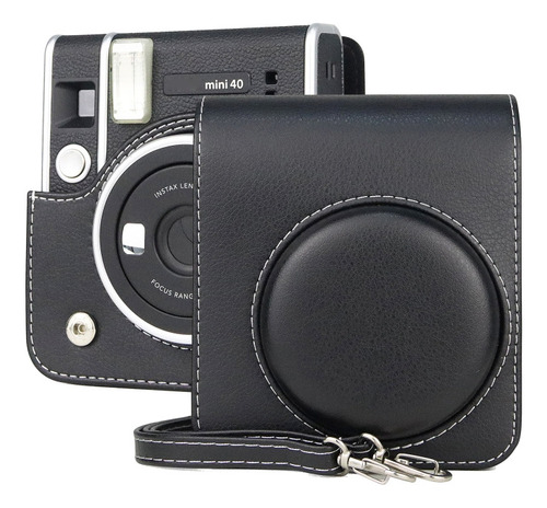 Funda De Piel Integral Para Fujifilm Instax Mini 40