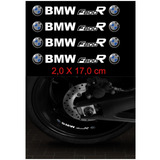 Adesivo Refletivo Interno Centro Roda Moto Bmw F 800r Ca9996 Cor Branco Refletivo F800r