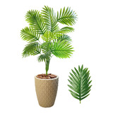 Planta Artificial Palmeira Com Vaso Polietileno Completo