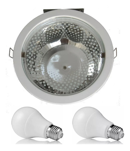 Spot De Embutir Con 2 Lamparas Led 15w Luz Dia O Luz Calida