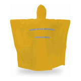 Poncho Impermeable Amarillo Con Reflejante