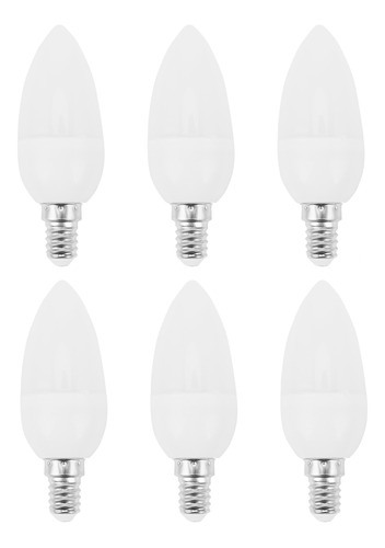 6 Unidades De Lámparas Led Tipo Vela, Candelabros, 2700 K, A