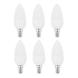 6 Unidades De Lámparas Led Tipo Vela, Candelabros, 2700 K, A