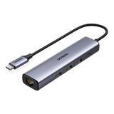 Hub Adaptador 5 En 1 Ethernet Multifunción Usb-c Ugreen