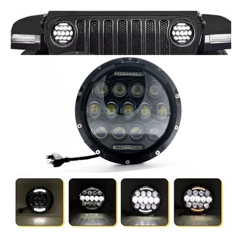 Luz Faro Foco Neblinero Led Moto Auto 4x4 Jeep H4 Universal