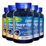 Kit 5 Colágeno Tipo 2 Ii 40mg Regeneflex Osteo Unilife. Sabor Neutro