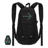 Mochila De Bicicleta Led Con Indicador Direccional Recargabl