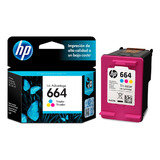 Cartucho De Tinta Hp 664 Tricolor Original (f6v28al)