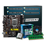 Kit Upgrade Intel Core I5 3470, 8gb Ddr3, Placa Mãe B75 1155