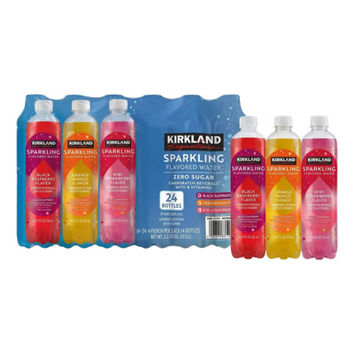 Agua Gasificada Kirkland Diferentes Sabores