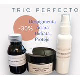 Trio Perfecto Despigmenta-aclara-hidrata-proteje 
