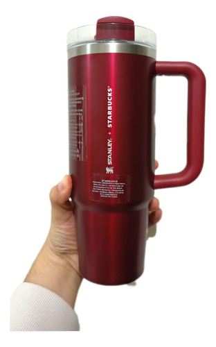 Vaso Starbucks X Stanley Quencher Rojo Navidad 2023