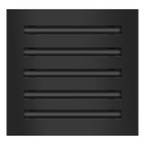 10x10 Moderno Ac Vent Cubierta Decorativa Negro Ventila...