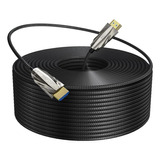 Mt-viki 8k Cable De Fibra Óptica Hdmi 2.1 200 Pies, Cable De