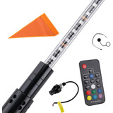 Antena  Bandera Led Whip Rgb De 1.20 M Con Control Remoto