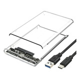 Caja Disco Duro Hdd De 3.0 + Cable Adaptador Usb A Type-c