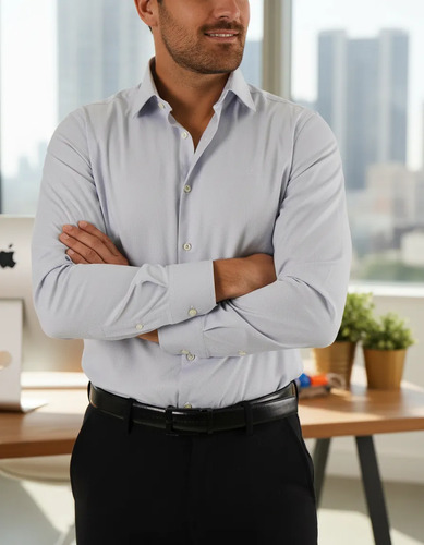 Camisa De Vestir Corte Slim Para Hombre Pierre Cardin 1122ar