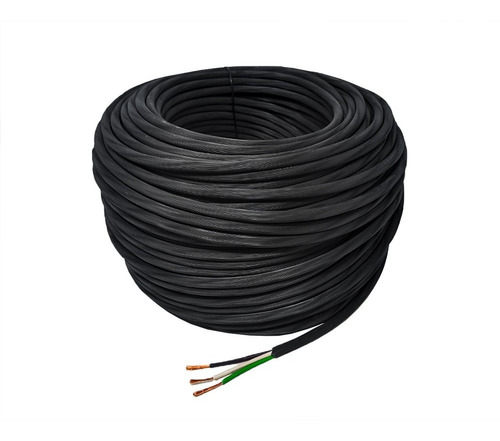 Cable Eléctrico Uso Rudo Calibre 3x14 100 M Negro Konect