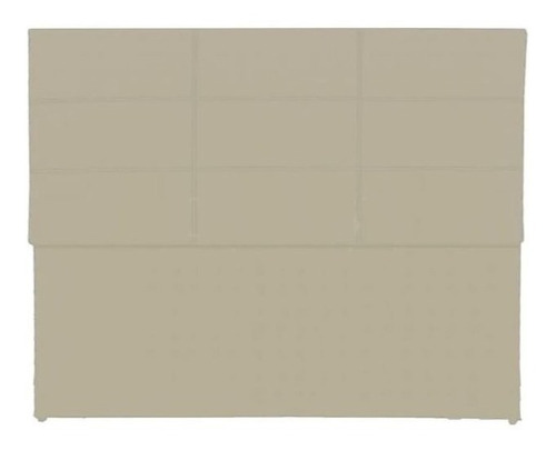 Respaldo De Sommier Mezanek Pampa Queen 160cm X 120cm Cuero Sintético Tiza