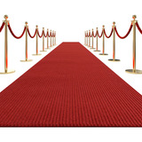 Hombys Alfombra Roja De 450 Gsm Para Eventos, Extra Gruesa