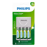 Carregador Scb Philips 1 Carregador + 2un Pilhas Aa