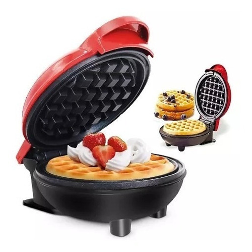 Mini Wafflera Con Doble Plancha Antiadherentes, Waffle 