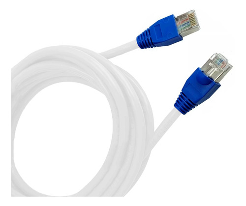 Cable De Red Internet Rj45 Ethernet Cat 6 - 50 Mt Blanco