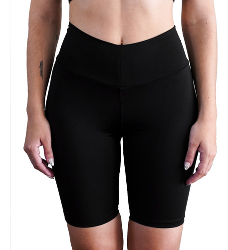 Calza Biker Mujer Push Up Frunce Levanta Gluteos Modelora