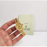 Rolex Lady-datejust Presidente Gold & Diamonds 26mm Completo